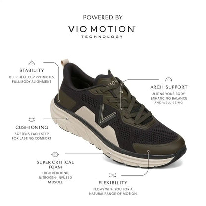 Men's Walk Max Lace Up Sneaker Charcoal