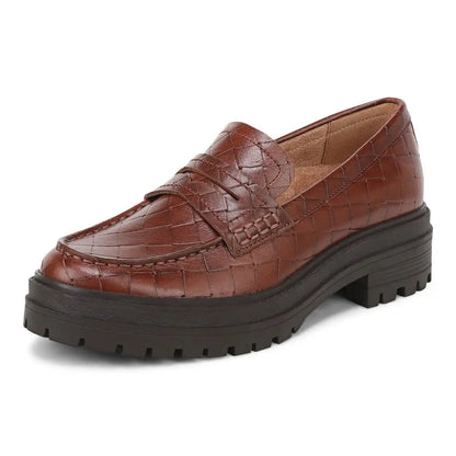Georgia Lug Sole Loafer Bread Brown Leather