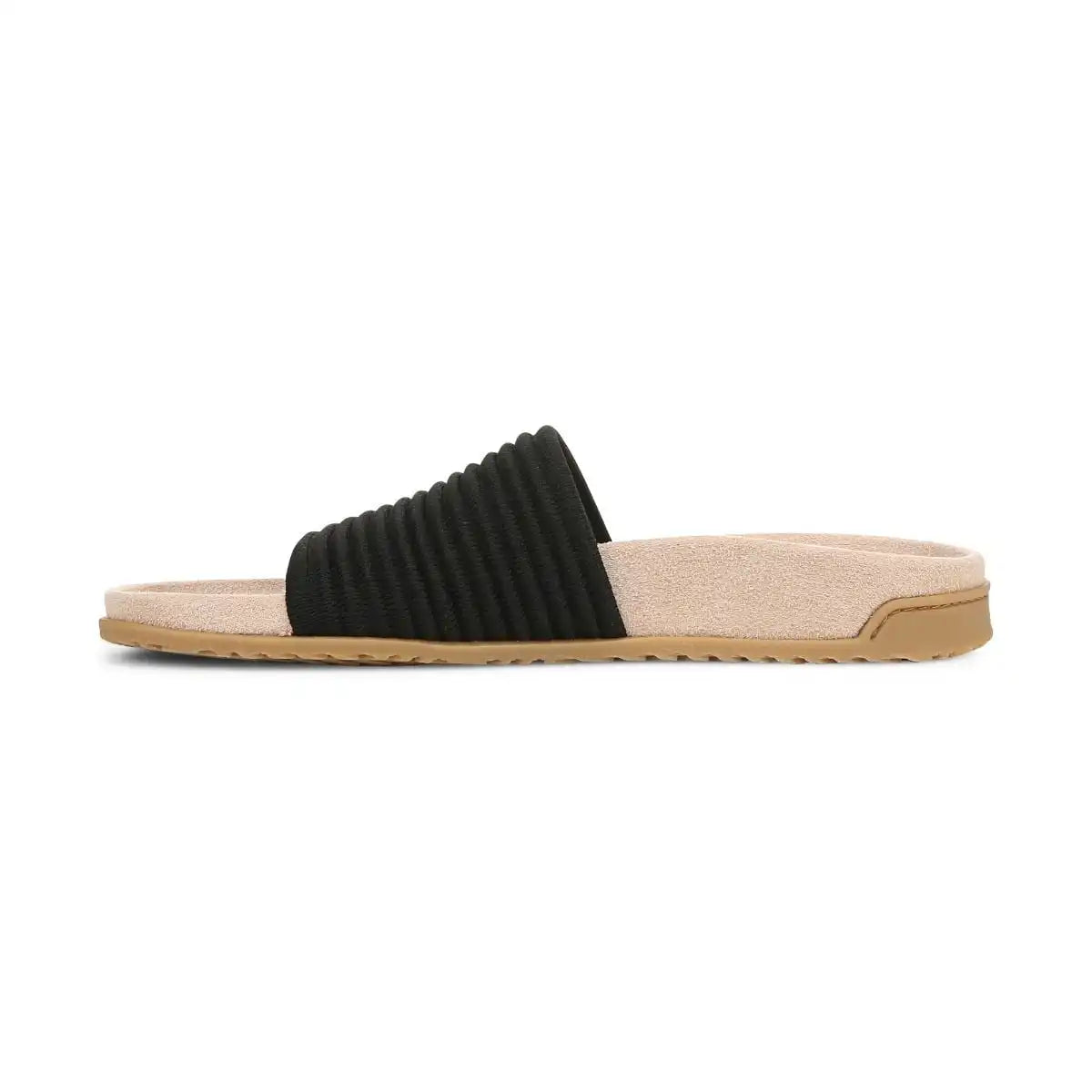 Evie Knit Slide Sandal Black