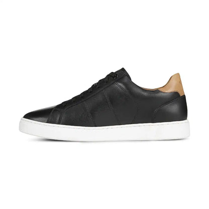 Lucas II Lace Up Sneaker Black Tan Leather