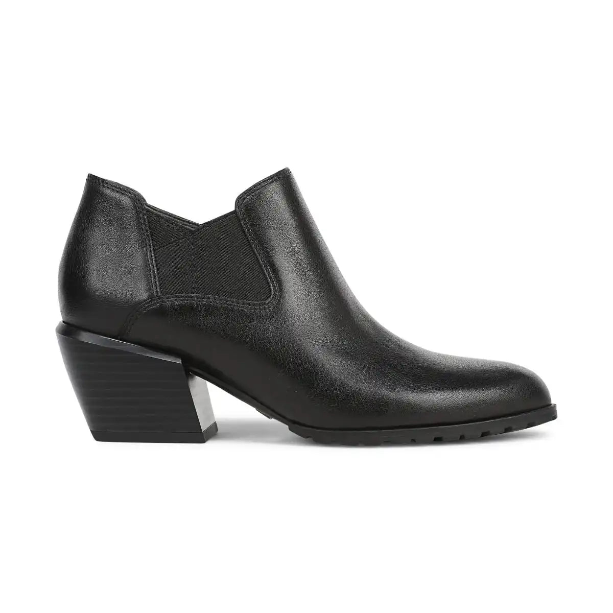 Bethany Heeled Ankle Boot Black Leather