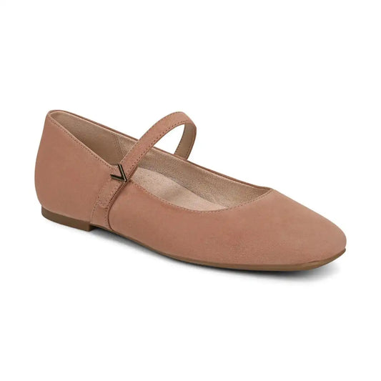 Alameda Mary Jane Flat Mocha Mousse Suede
