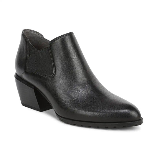 Bethany Heeled Ankle Boot Black Leather