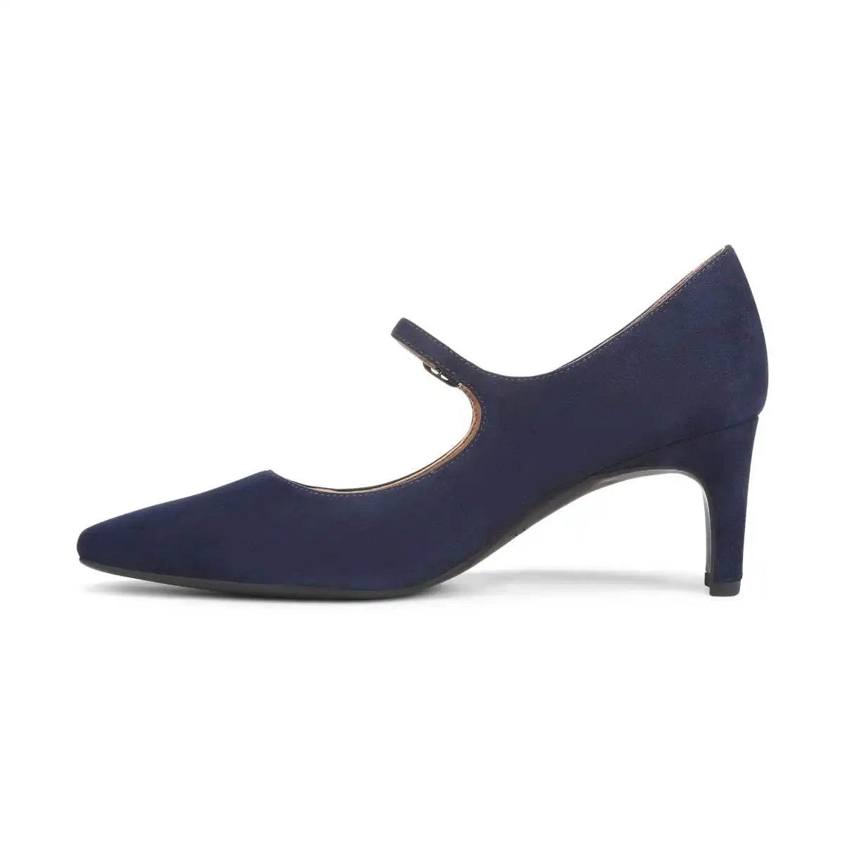 Samira Mary Jane Dress Heel Navy Blazer Suede