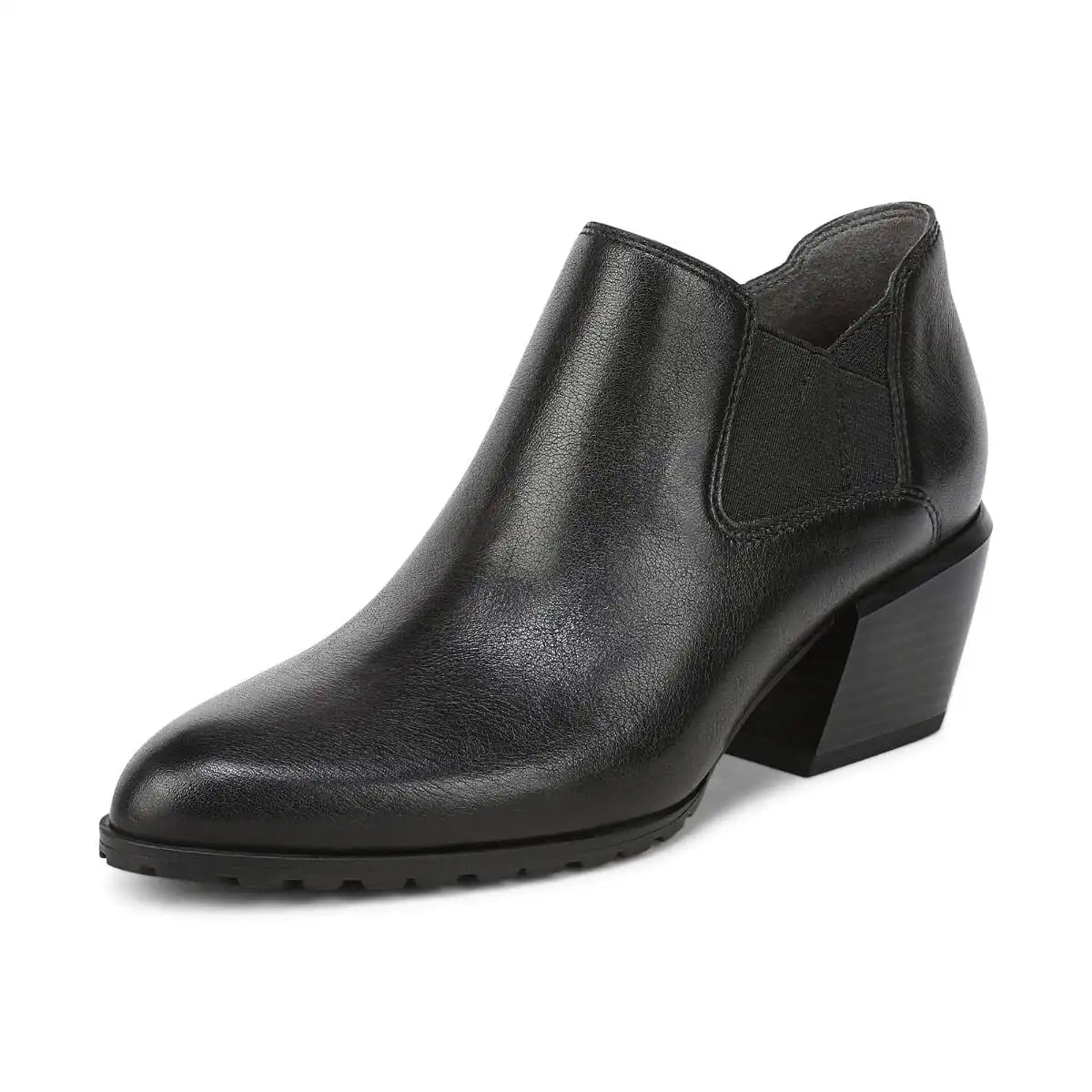 Bethany Heeled Ankle Boot Black Leather