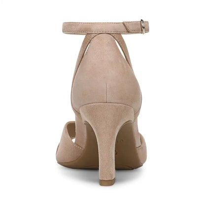 Charmaine Heeled Sandal Desert Sand Suede