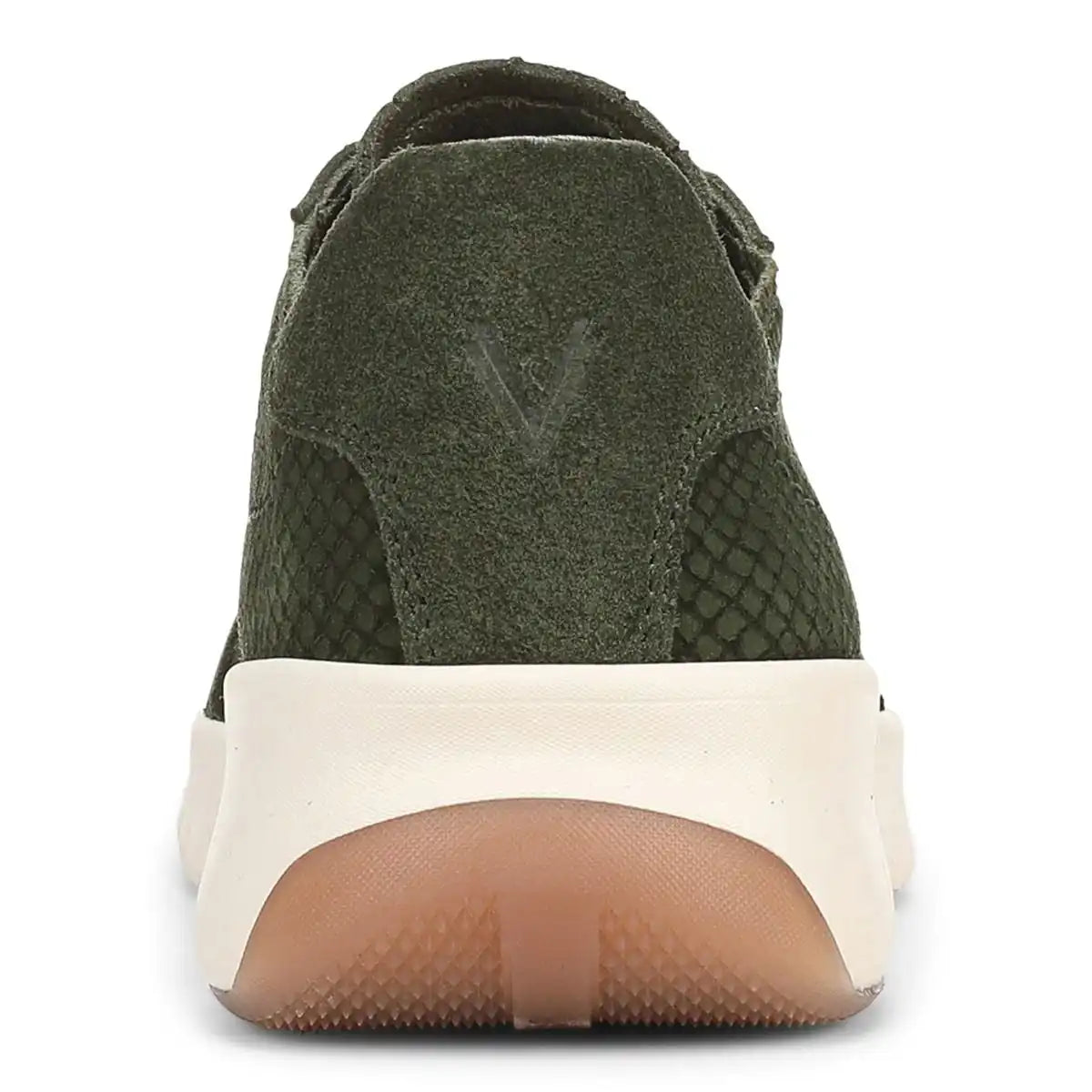 Uptown Sneaker Olive Moss Snake Embossed Nubuck