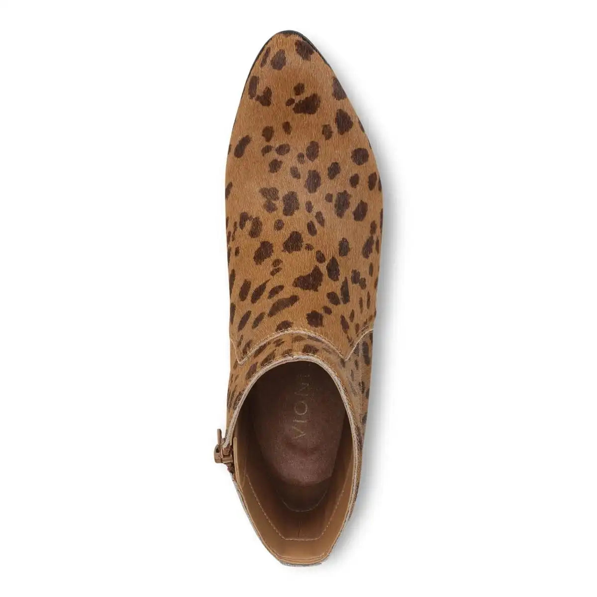 Bianca Ankle Boot Tan Leopard Calf Hair