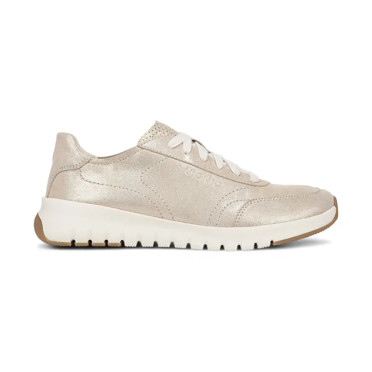 Uptown Sneaker Gold Shimmer Leather