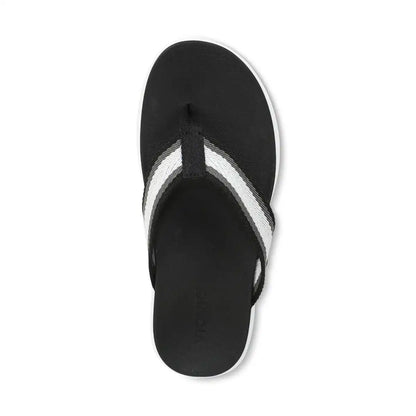 Beach Indigo Toe Post Sandal Black Multi