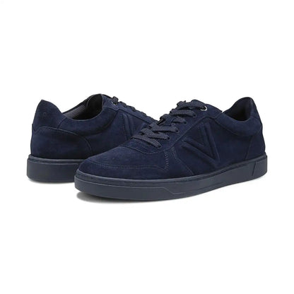 Lucas Court Lace Up Sneaker Navy Blazer Suede