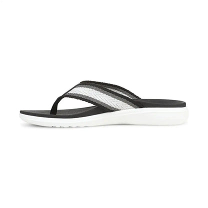 Beach Indigo Toe Post Sandal Black Multi