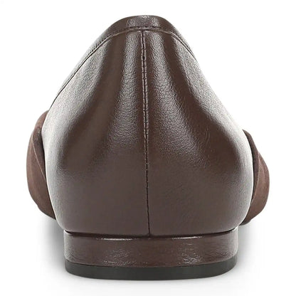 Gracia Ballet Flat Chocolate Ganache Leather
