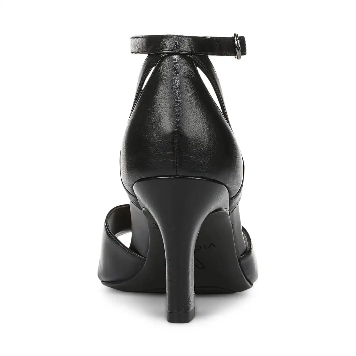 Charmaine Heeled Sandal Black Leather