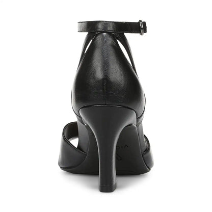 Charmaine Heeled Sandal Black Leather
