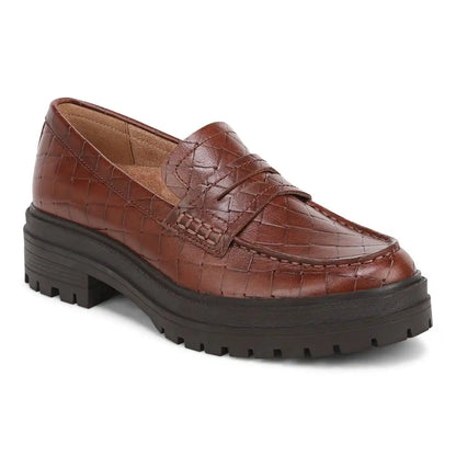 Georgia Lug Sole Loafer Bread Brown Leather