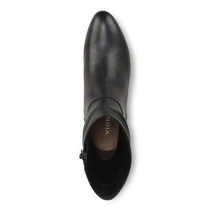 Remi Short Boot Black Leather
