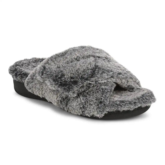 Relax II Slippers Dark Grey Fur