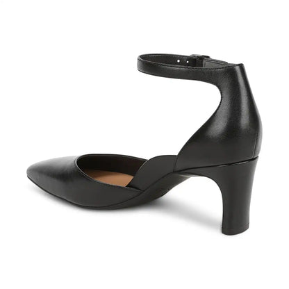 Scarlett Dress Heel Black Leather
