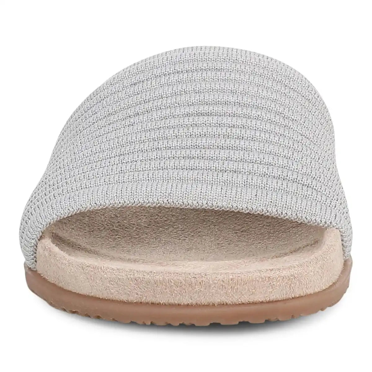 Evie Knit Slide Sandal Vapor Silver