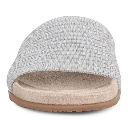 Evie Knit Slide Sandal Vapor Silver