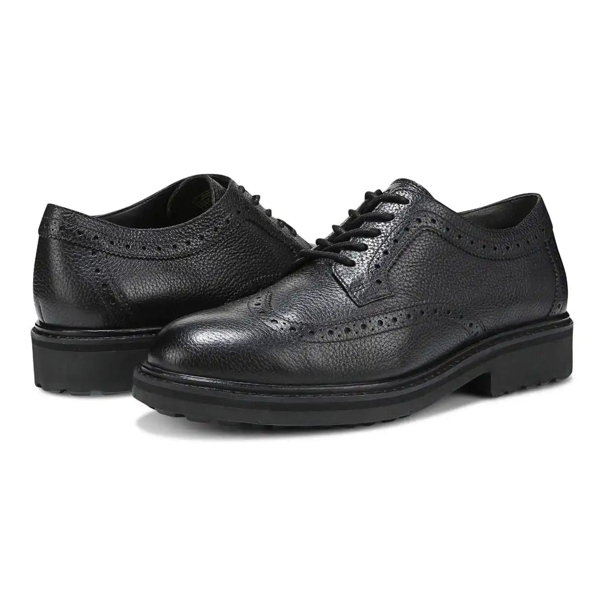 Lombard Oxford Lace Up Black Leather