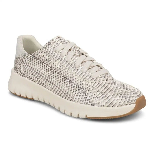 Uptown Sneaker Ivory Python Print Leather