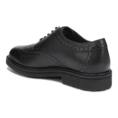 Lombard Oxford Lace Up Black Leather