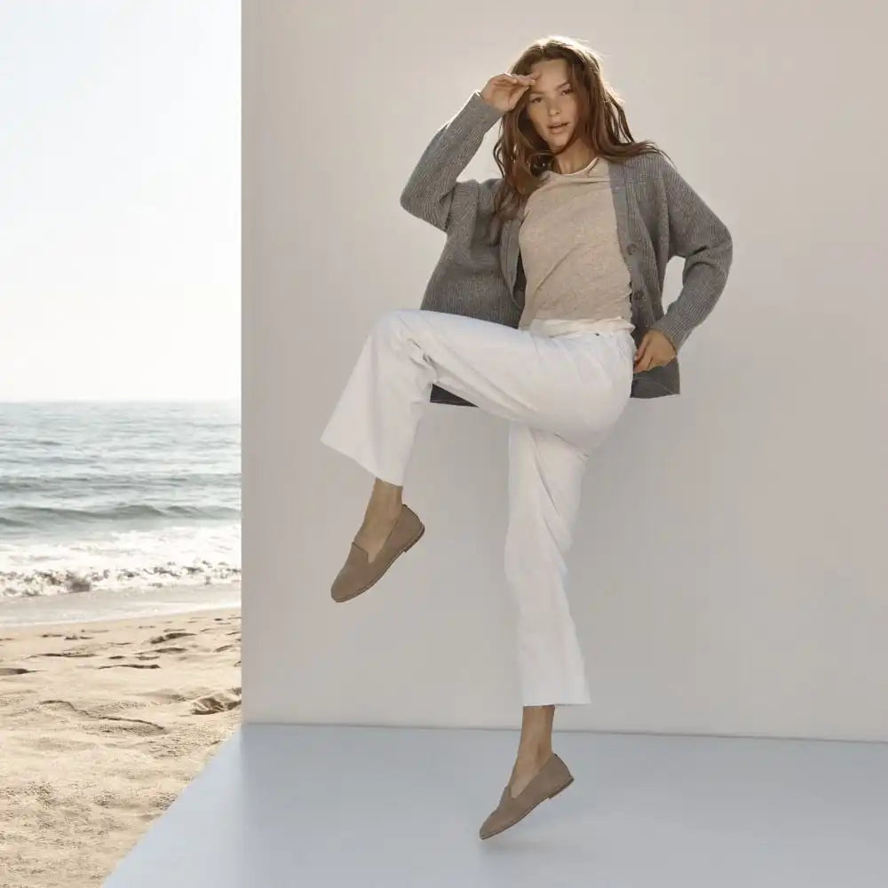 Willa 2.0 Slip on Flat Olive Moss Suede