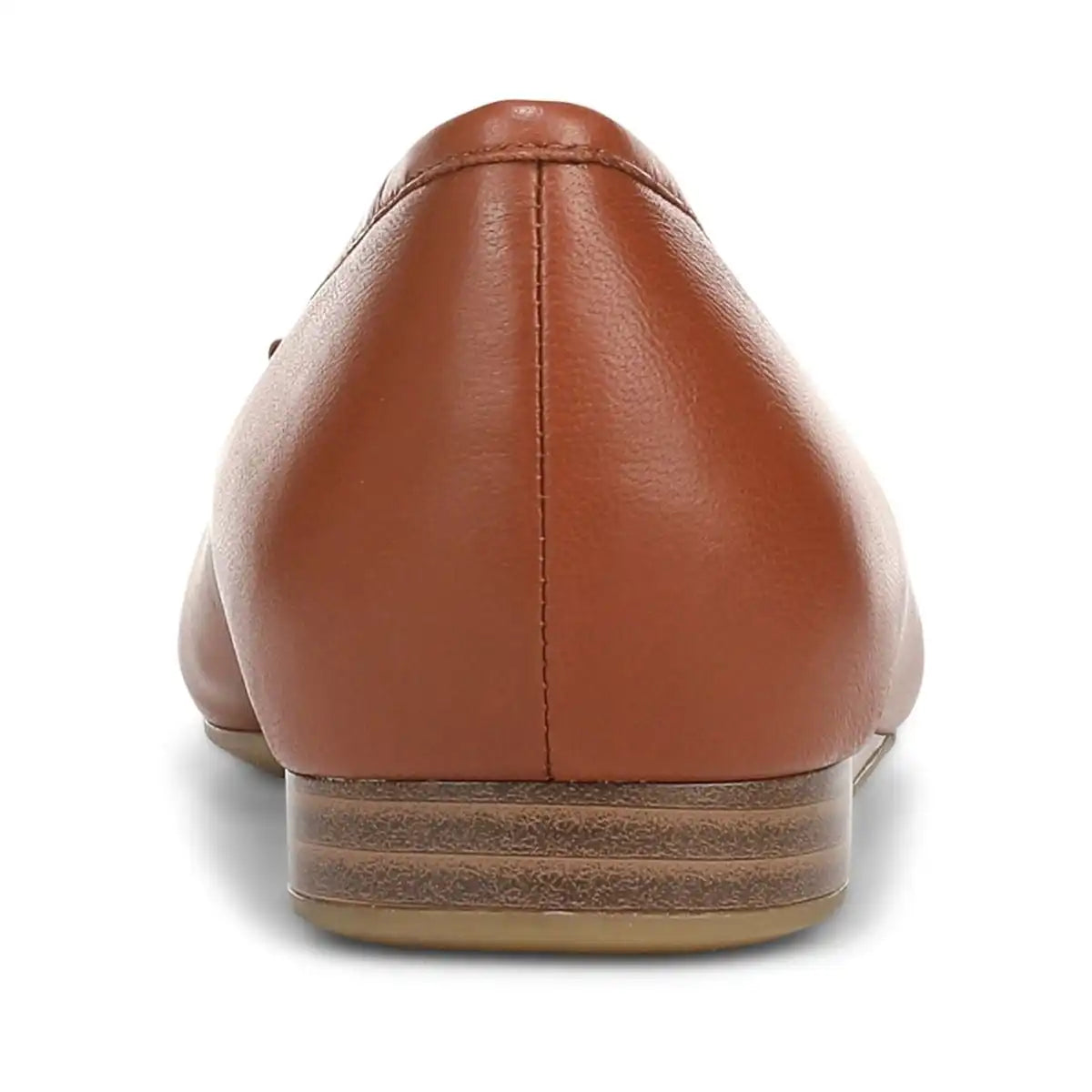 Larissa Wedge Flat Equestrian Tan Leather
