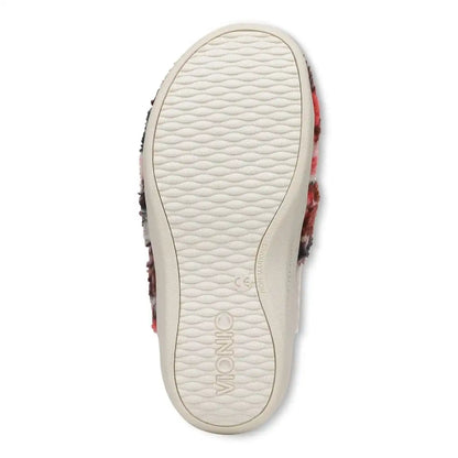 Gemma II Mule Slippers Ivory Floral Shearling