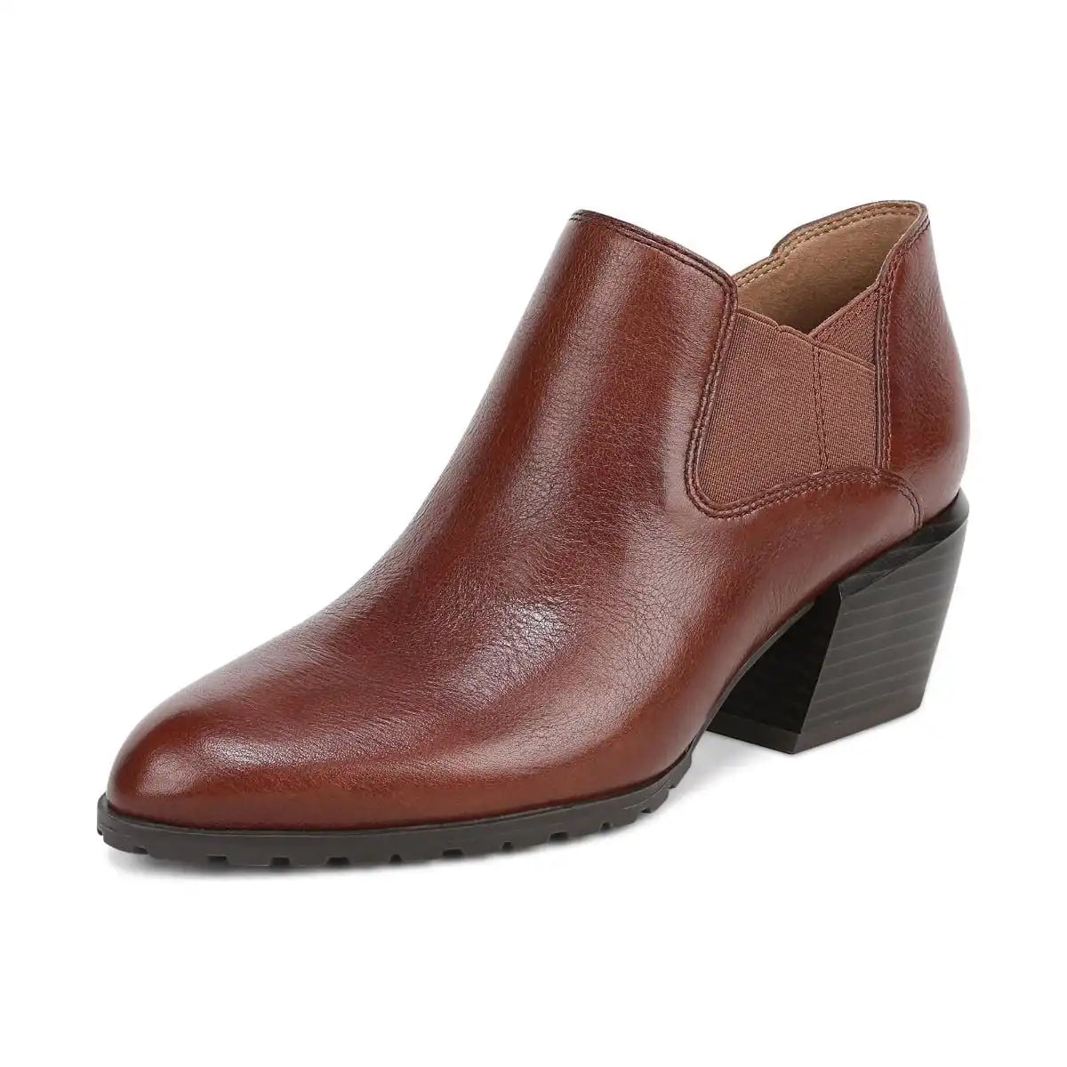 Bethany Heeled Ankle Boot Baked Clay Leather