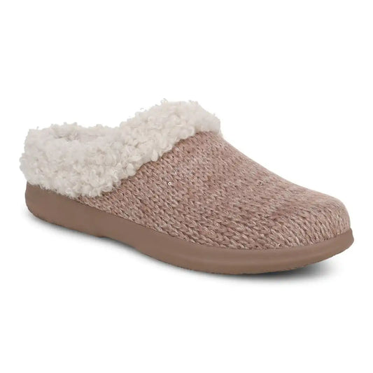 Cheyenne Mule Slipper Dusty Pink Metallic