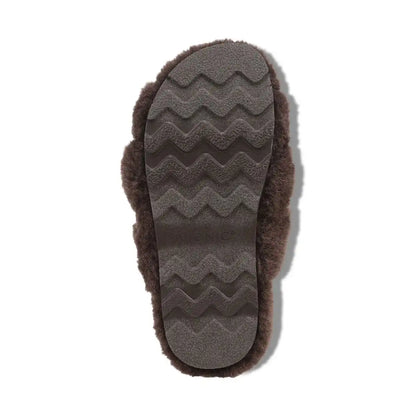 Peppa Open Toe Slipper Dark Brown