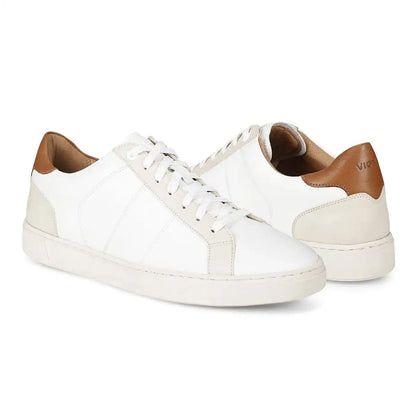 Lucas II Lace Up Sneaker White Cream Leather