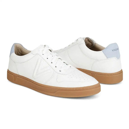 Lucas Court Lace Up Sneaker White Skyway Suede