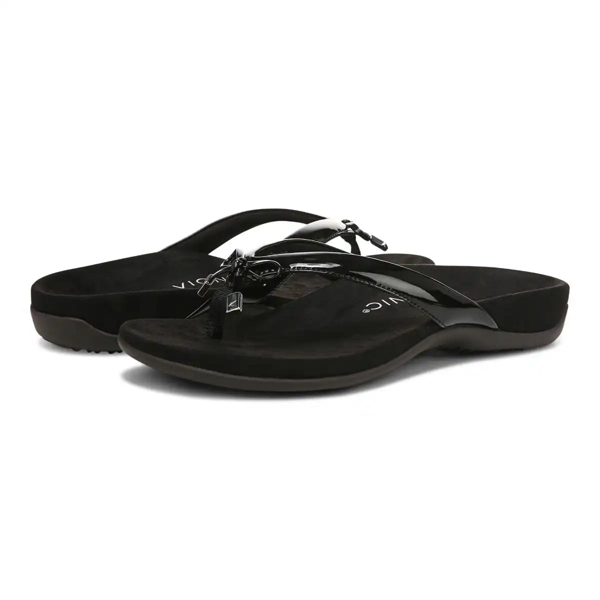 Bella Toe Post Sandal Black