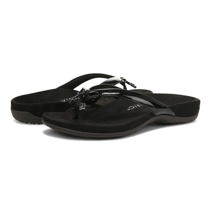 Bella Toe Post Sandal Black