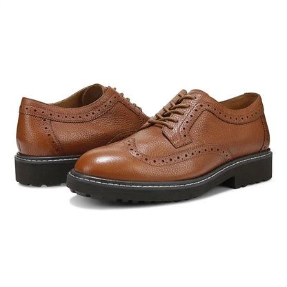 Lombard Oxford Lace Up Tan Leather