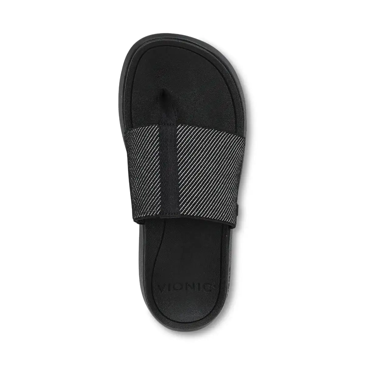 Beach Aqua Platform Toe Post Sandal Black