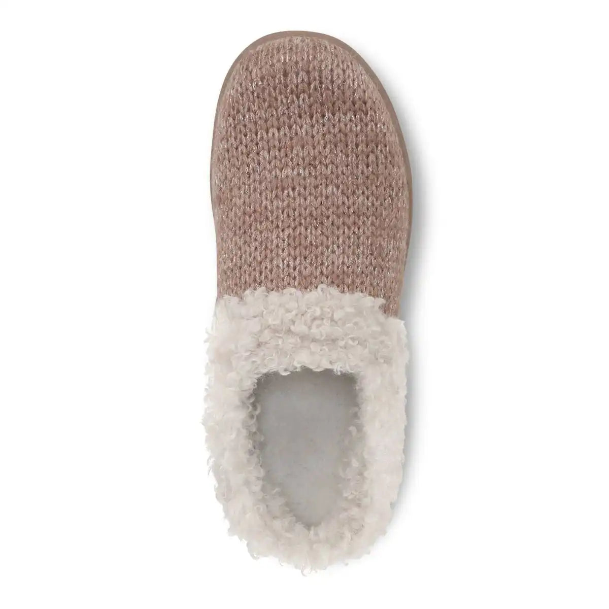 Cheyenne Mule Slipper Dusty Pink Metallic