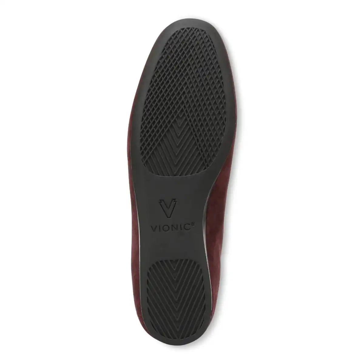 Larissa Wedge Flat Mulled Wine Suede