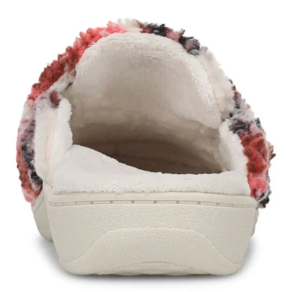 Gemma II Mule Slippers Ivory Floral Shearling
