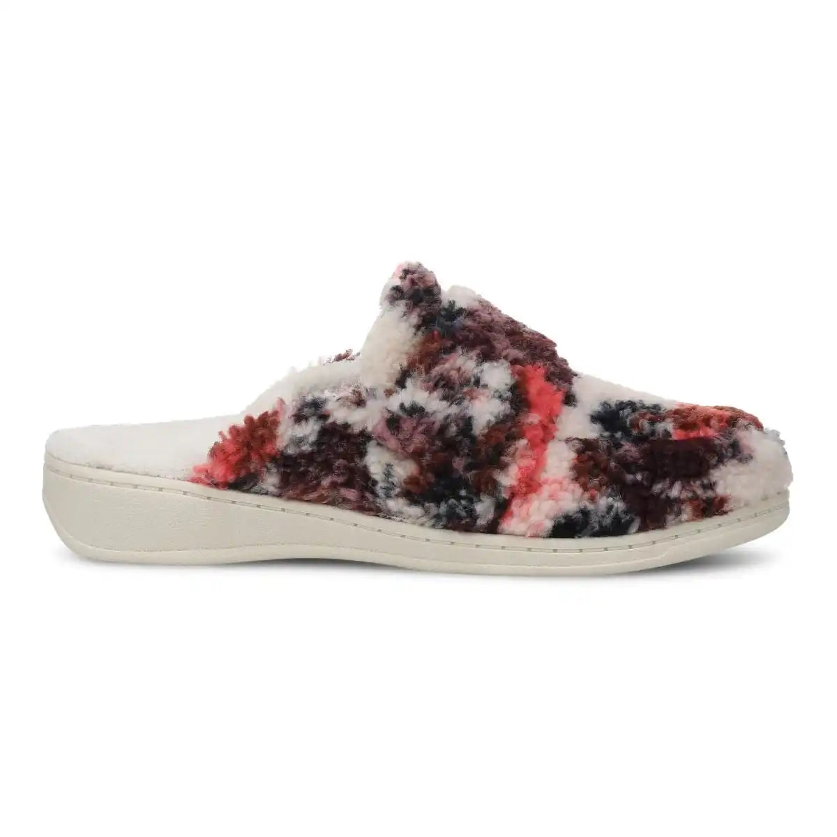 Gemma II Mule Slippers Ivory Floral Shearling
