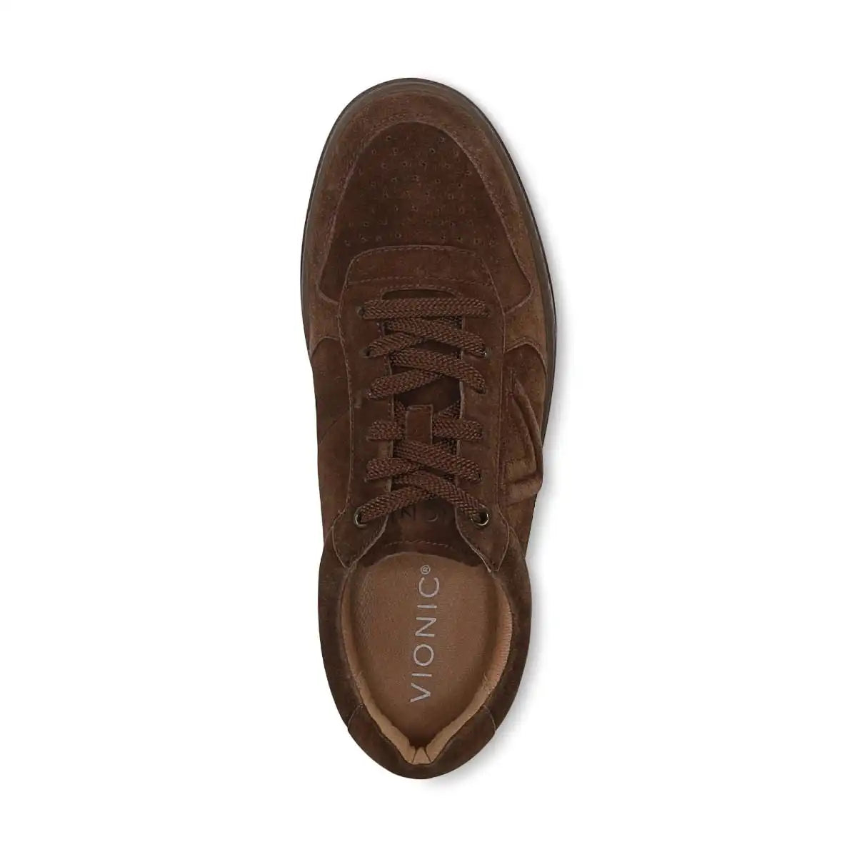 Lucas Court Lace Up Sneaker Dark Brown Suede