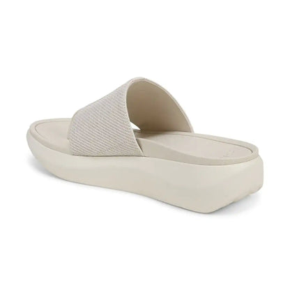 Beach Aqua Platform Toe Post Sandal Ivory