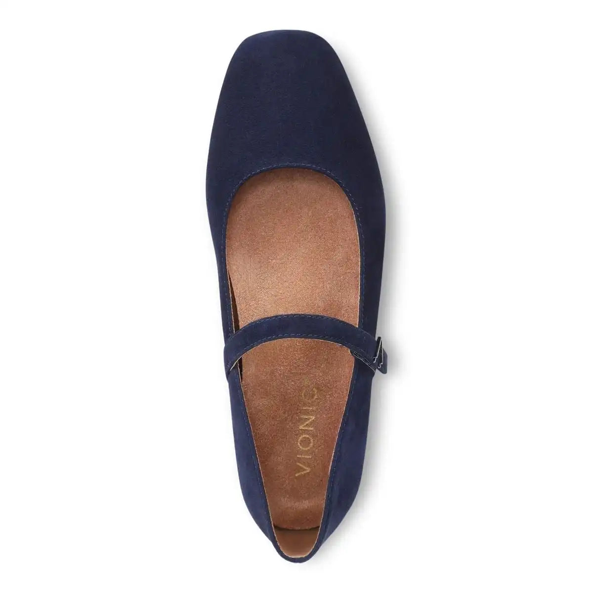 Alameda Mary Jane Flat Navy Suede