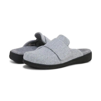 Gemma II Mule Slippers Light Grey Flannel