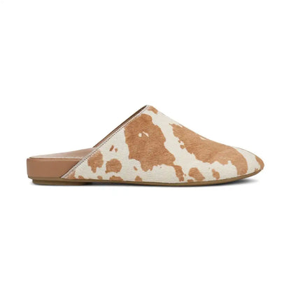 Opal Slip On Mule Brown Multi Haircalf