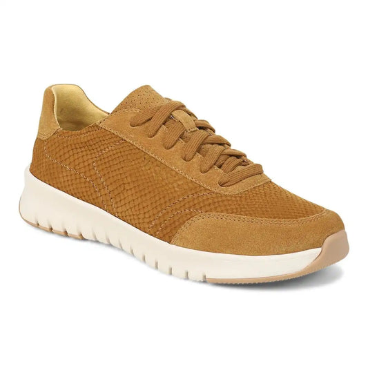Uptown Sneaker Golden Brown Snake Embossed Nubuck